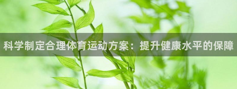 球王会体育：科学制定合理体育运动方案：提升健康水平的保障