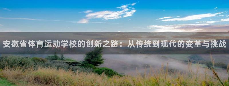 球王会体育：安徽省体育运动学校的创新之路：从传统到现代的变革与挑战