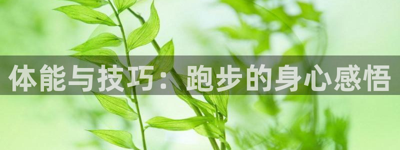 球王会体育：体能与技巧：跑步的身心感悟