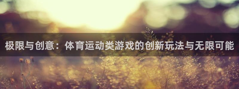 球王会体育：极限与创意：体育运动类游戏的创新玩法与无限可能